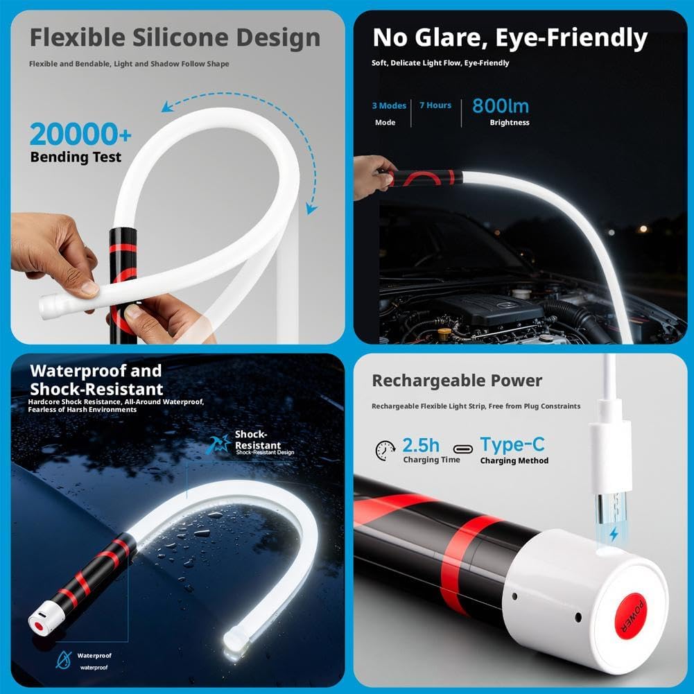 BendaLight— Bendable Rechargeable Work Light 2.0