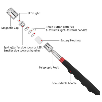 Magnetic Pickup Rod Stick